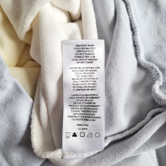 New Rails Ramona Terrycloth Sky Blue Dip Dye Pullover Sweatshirt NWT Size XS - Picture 13 of 13